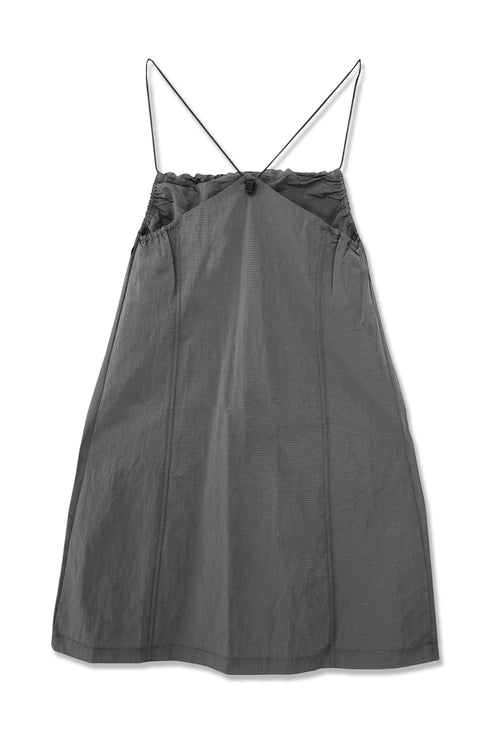 【RESTOCK】TECH REFLECTER LOGO MINI DRESS -CHARCOAL-